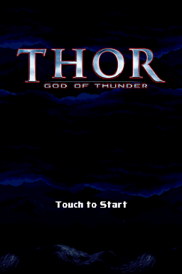 Thor : God of Thunder — Title screen