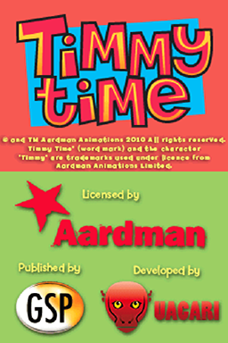 Timmy Time — Title screen