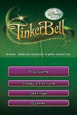 Tinker Bell — Title screen
