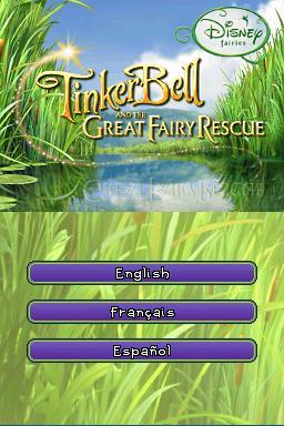 Tinker Bell and the Great Fairy Rescue — Title screen