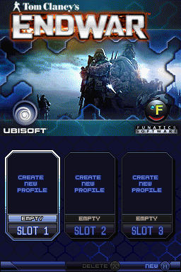Tom Clancy's Endwar — Title screen