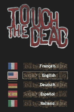 Touch The Dead — Title screen