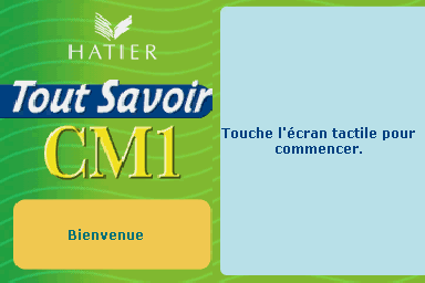 Tout Savoir Cm1 - L'essentiel Du Programme — Title screen