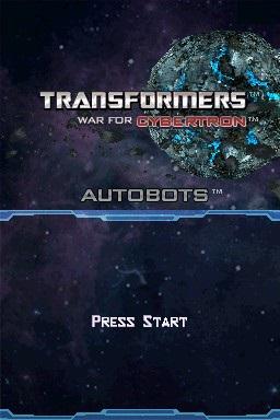Transformers - War for Cybertron - Autobots — Title screen