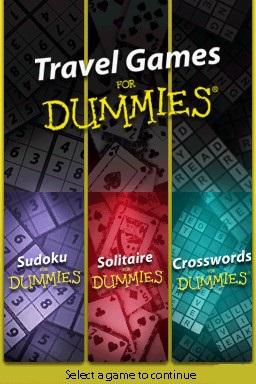 Travel Games For Dummies — Title screen