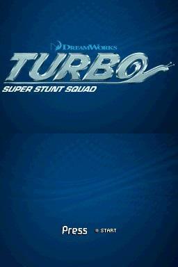 Turbo : Super Stunt Squad — Title screen