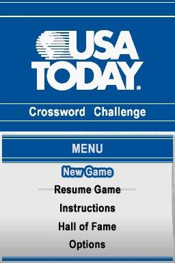Usa Today Puzzle Craze — Title screen