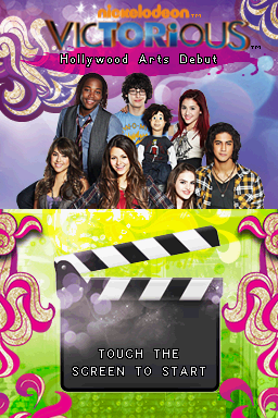 Victorious : Hollywood Arts Debut — Title screen