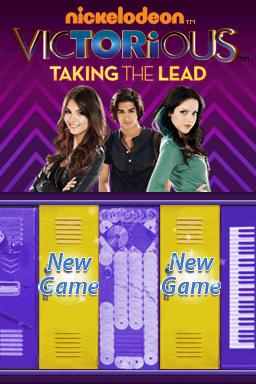 Victorious : Taking The Lead — Title screen