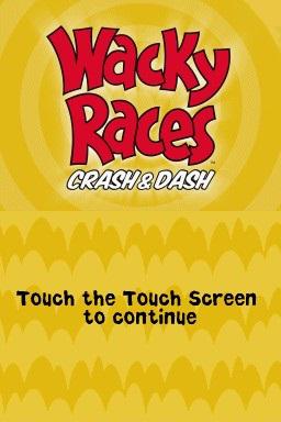 Wacky Races - Crash & Dash — Title screen