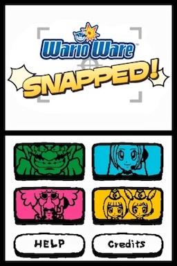WarioWare - Snapped! — Title screen