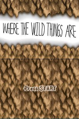 Where the Wild Things Are — Title screen