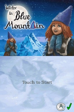 Winter In Blue Mountain — Title screen