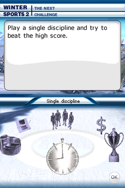 Winter Sports 2 : The Next Challenge — Title screen