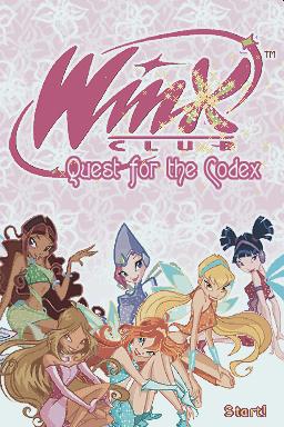 Winx Club : The Quest for the Codex — Title screen
