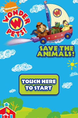 Wonder Pets!: Save the Animals! — Title screen