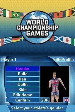 World Championship Games : A Track & Field Event — Title screen
