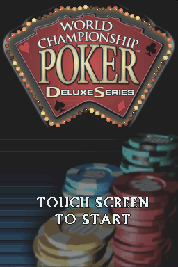 World Championship Poker Deluxe Series — Title screen