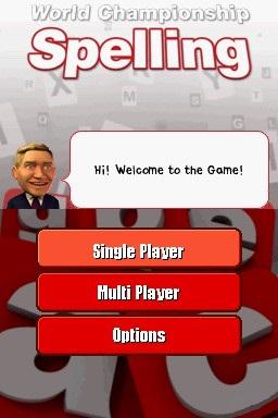 World Championship Spelling — Title screen