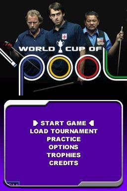 World Cup of Pool — Title screen