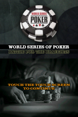 World Series of Poker 2008 : Battle for the Bracel — Title screen