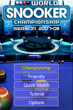 World Snooker Championship Season 2007-08 — Title screen