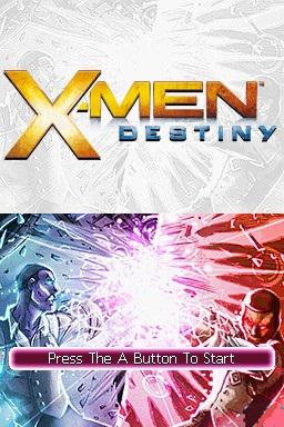 X-Men Destiny — Title screen