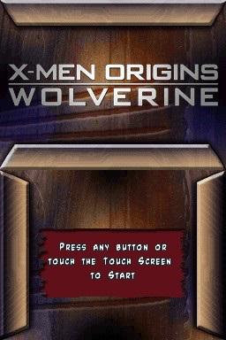 X-Men Origins : Wolverine — Title screen