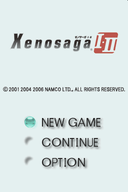Xenosaga I & II — Title screen