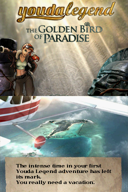 Youda Legend : The Golden Bird of Paradise — Title screen
