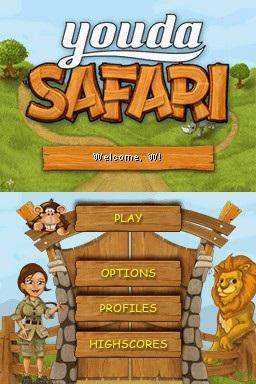 Youda Safari — Title screen