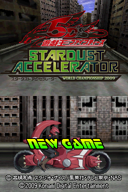 Yu-Gi-Oh! 5D's - Stardust Accelerator - World Championship 2009 — Title screen