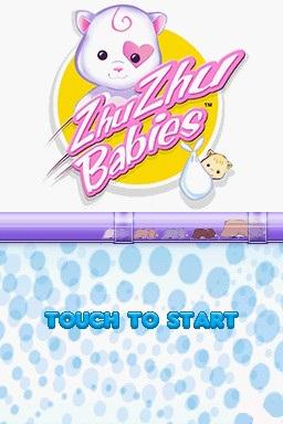 Zhu Zhu Babies — Title screen