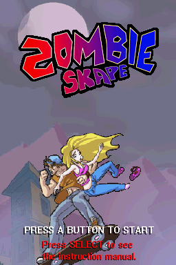 Zombie Skape — Title screen