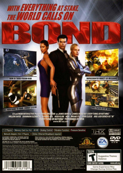 007 : Everything or Nothing — Box back