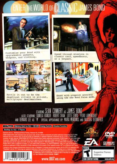 007 : From Russia with Love — Box back