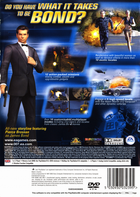 007 : Nightfire — Box back