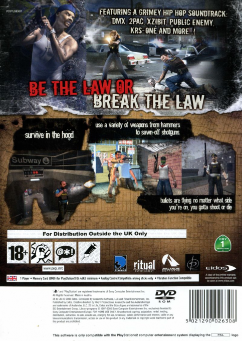 25 to Life — Box back