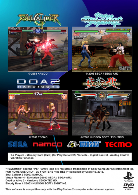 3D Fighting the Best — Box back
