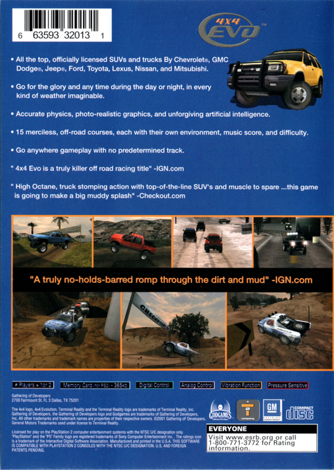 4x4 Evolution — Box back