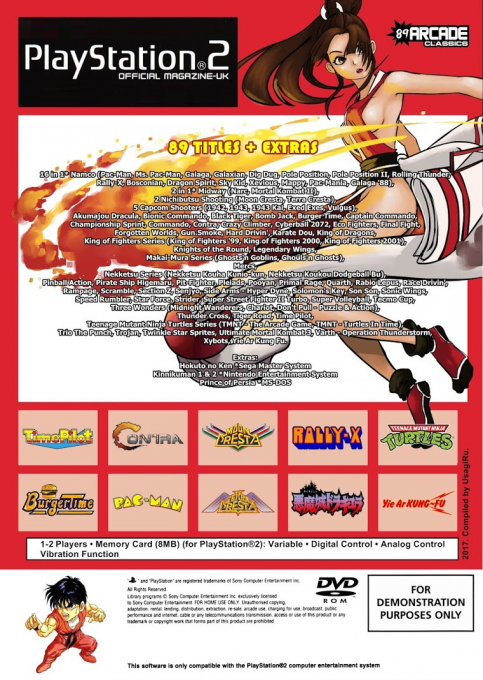 89 Arcade Classics — Box back