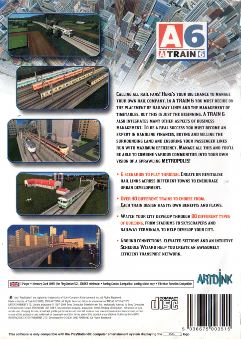 A-Train 6 — Box back