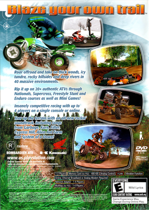 ATV Offroad Fury 2 — Box back