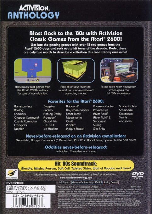 Activision Anthology — Box back