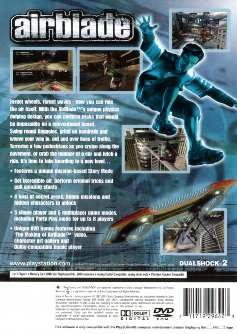 AirBlade — Box back