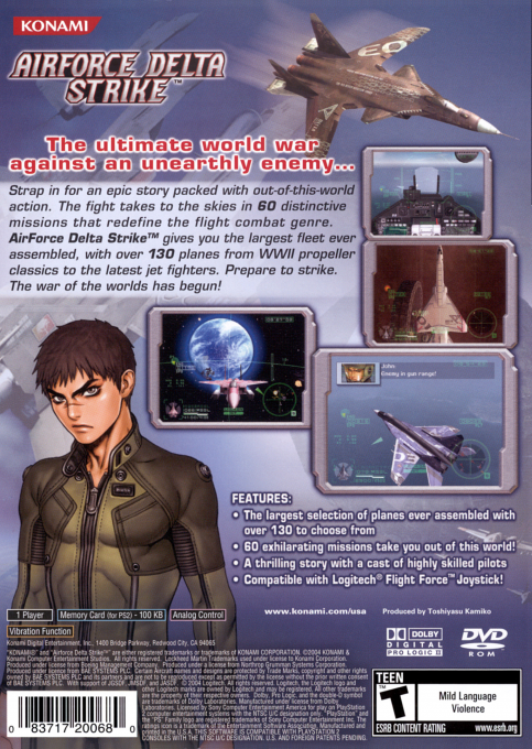 AirForce Delta Strike — Box back