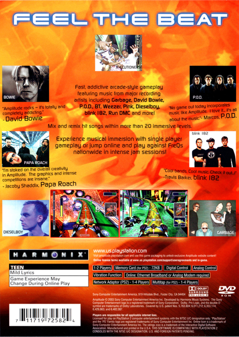 Amplitude — Box back