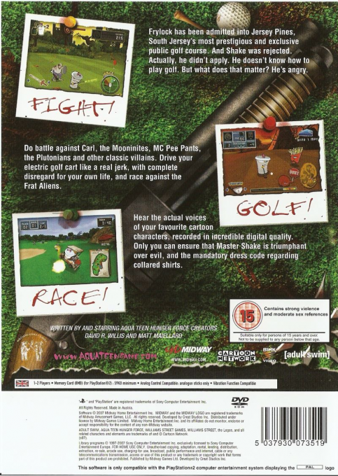 Aqua Teen Hunger Force : Zombie Ninja Pro-Am — Box back