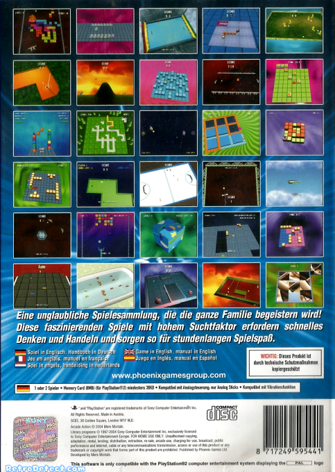 Arcade Action : 30 Games — Box back