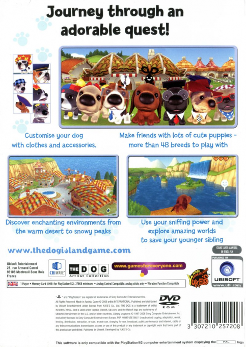 Artlist Collection : The Dog Island — Box back